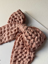 Sailor Bow - Pink Waffle