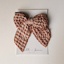 Sailor Bow - Pink Waffle