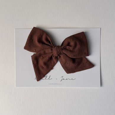 Large Pinwheel - Chocolate Dot