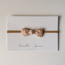Knot Bow -  Blush Eyelet