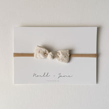Knot Bow -  Cream Eyelet