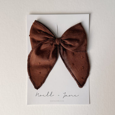 Sailor Bow - Chocolate Dot