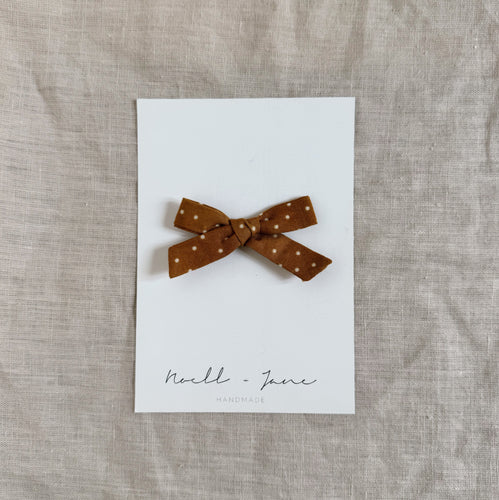 small schoolgirl - mustard dot