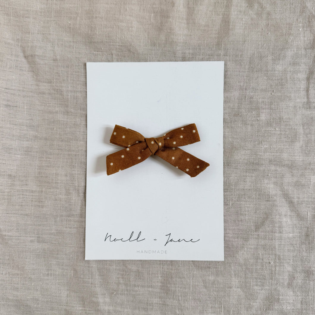 small schoolgirl - mustard dot