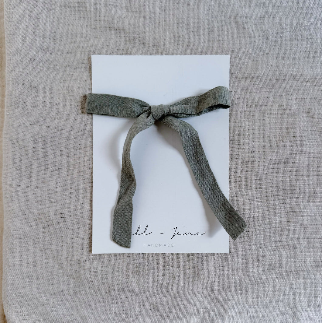 Thin ribbon - dusty blue
