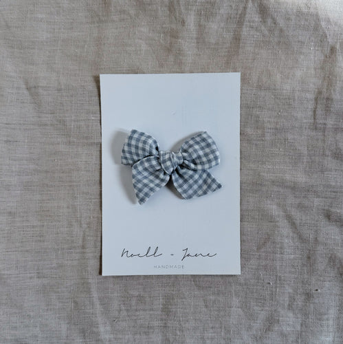 small pinwheel -  tiny blue check