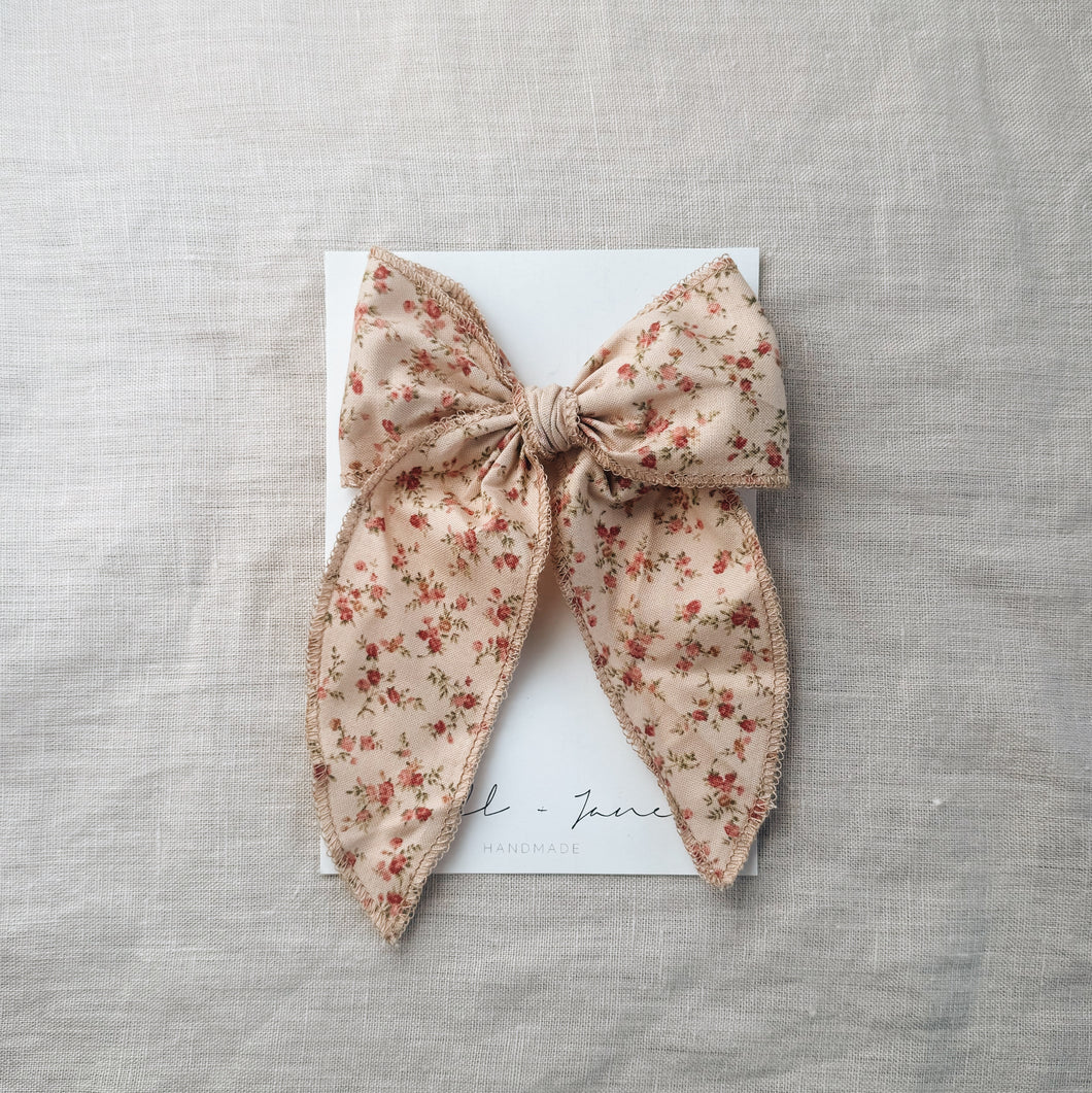 sailor bow - French rose
