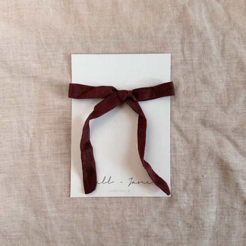 Thin ribbon - hickory brown
