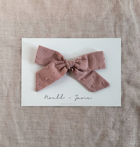 large schoolgirl -  mauve dot