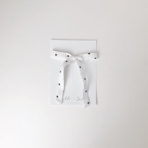 thin ribbon - black dot
