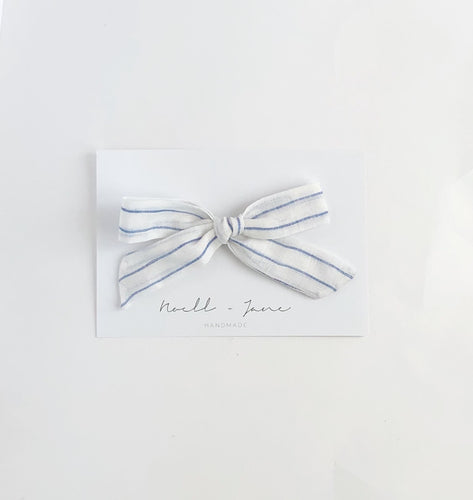 large schoolgirl -  thin blue stripe