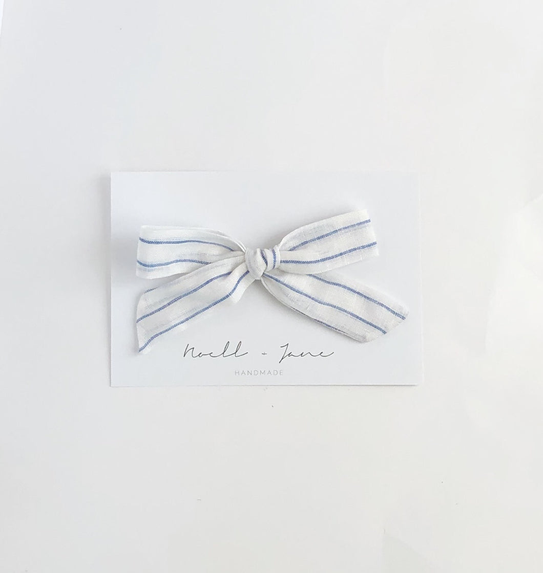 large schoolgirl -  thin blue stripe