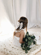 Sailor bow large - cream eyelet