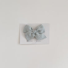 large pinwheel - tiny blue check